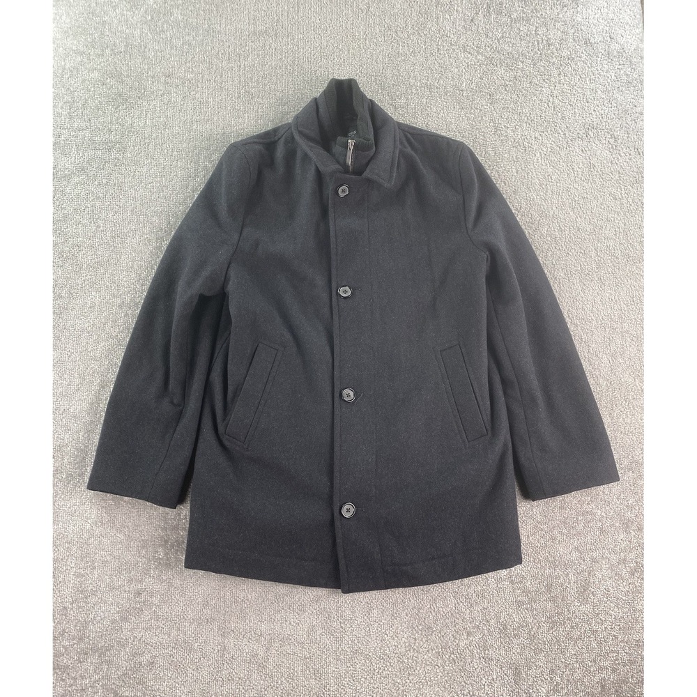 Bradley Jons Jacket Men XL Black Wool Single Breasted Gruner & Co Thinsulate